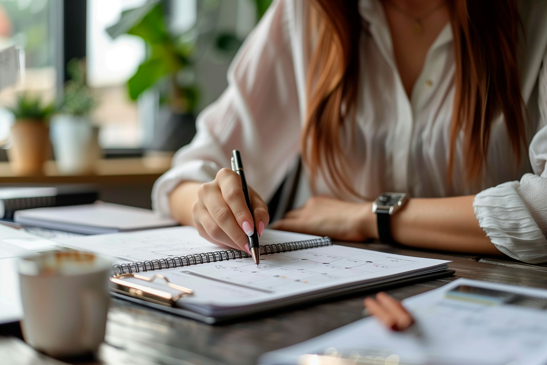 Adult woman reflecting on ADHD symptoms while managing daily responsibilities.