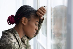female Veteran with PTSD Seeking Compassionate Treatment Support
